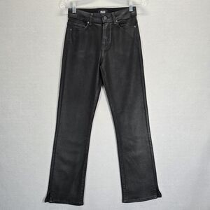 Paige Cindy Straight Coated Jeans Womens Denim Size 25 ( 26 X 26.5)